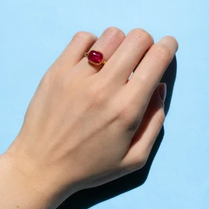 Bague Princesse Spinelle Rouge