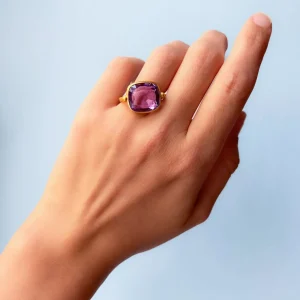 Bague Swivel Améthyste
