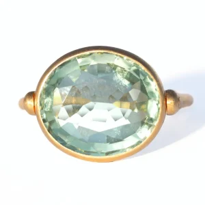 Bague Swivel Quartz Vert