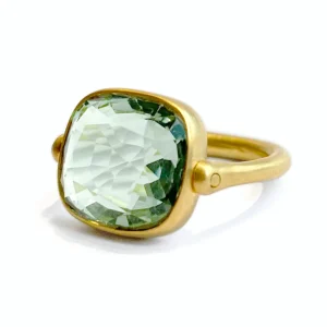 Bague Swivel Quartz Vert