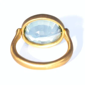 Bague Swivel Quartz Vert