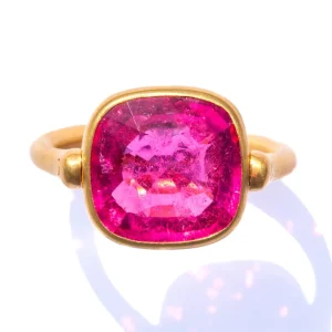 Bague Swivel Rubellite
