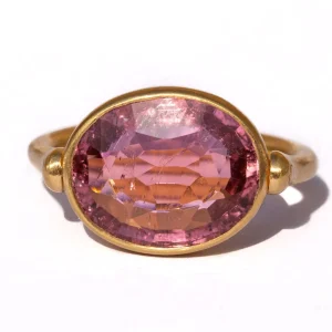 Bague Swivel Tourmaline Rose