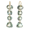 Boucles d'oreilles Arabella Quartz Vert