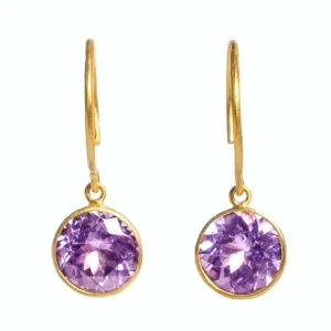 Boucles d'oreilles Bindi Améthyste