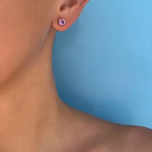 Boucles d'oreilles Bindi Améthyste