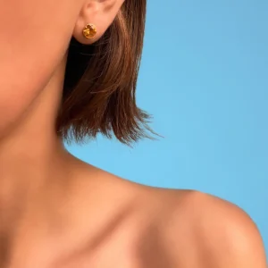 Boucles d'oreilles Bindi Citrine