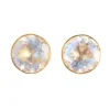 Boucles d'oreilles Bindi Pierre de Lune Irisée