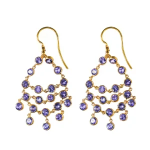 Boucles d'oreilles Dancing Emilie Tanzanite