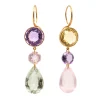 Boucles d'oreilles Elizabeth T. Pastel