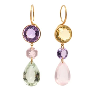 Boucles d'oreilles Elizabeth T. Pastel