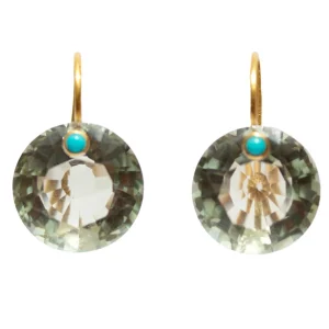 Boucles d'oreilles Gem Quartz vert