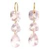 Boucles d'oreilles Jemima Quartz Rose