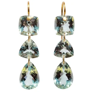 Boucles d'oreilles Jemima Quartz Vert