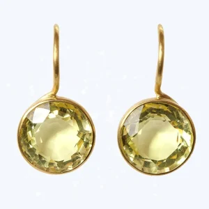 Boucles d'oreilles Lady Like Quartz Citron