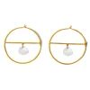 Boucles d'oreilles Lilou Pierre de Lune Irisée