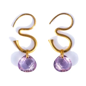 Boucles d'oreilles Little Om Améthyste