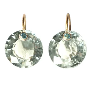 Boucles d'oreilles Mini Gem Quartz Vert