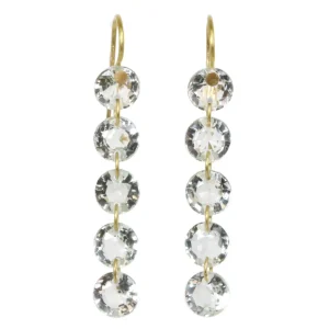 Boucles d'oreilles Mini Rivières Quartz Vert