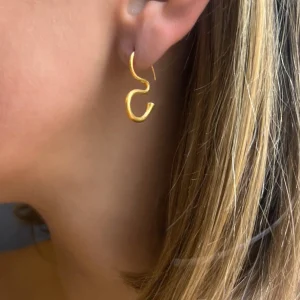 Boucles d'oreilles Om Quartz vert