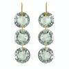 Boucles d'oreilles Rivières Quartz Vert