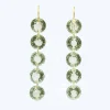 Boucles d'oreilles Rivières Quartz Vert