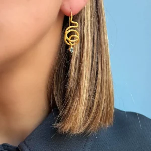Boucles d'oreilles Serafa Snake Apatite
