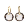 Boucles d'oreilles Small Brilliant Quartz Fumé