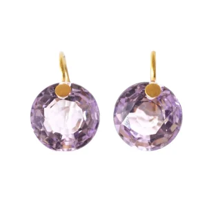 Boucles d'oreilles Small Brilliant Améthyste
