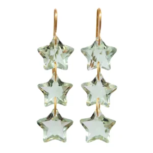 Boucles d'oreilles Wonder Trio Quartz Vert
