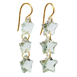 Boucles d'oreilles Wonder Trio Quartz Vert