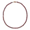 Collier Cœur Grenat