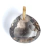 Pendentif Briolette Quartz Fumé