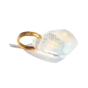 Pendentif Gem Pierre de Lune