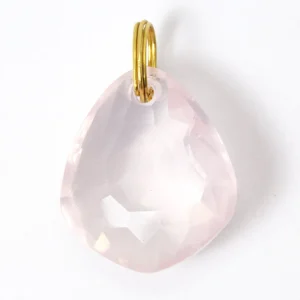 Pendentif Gem Quartz Rose